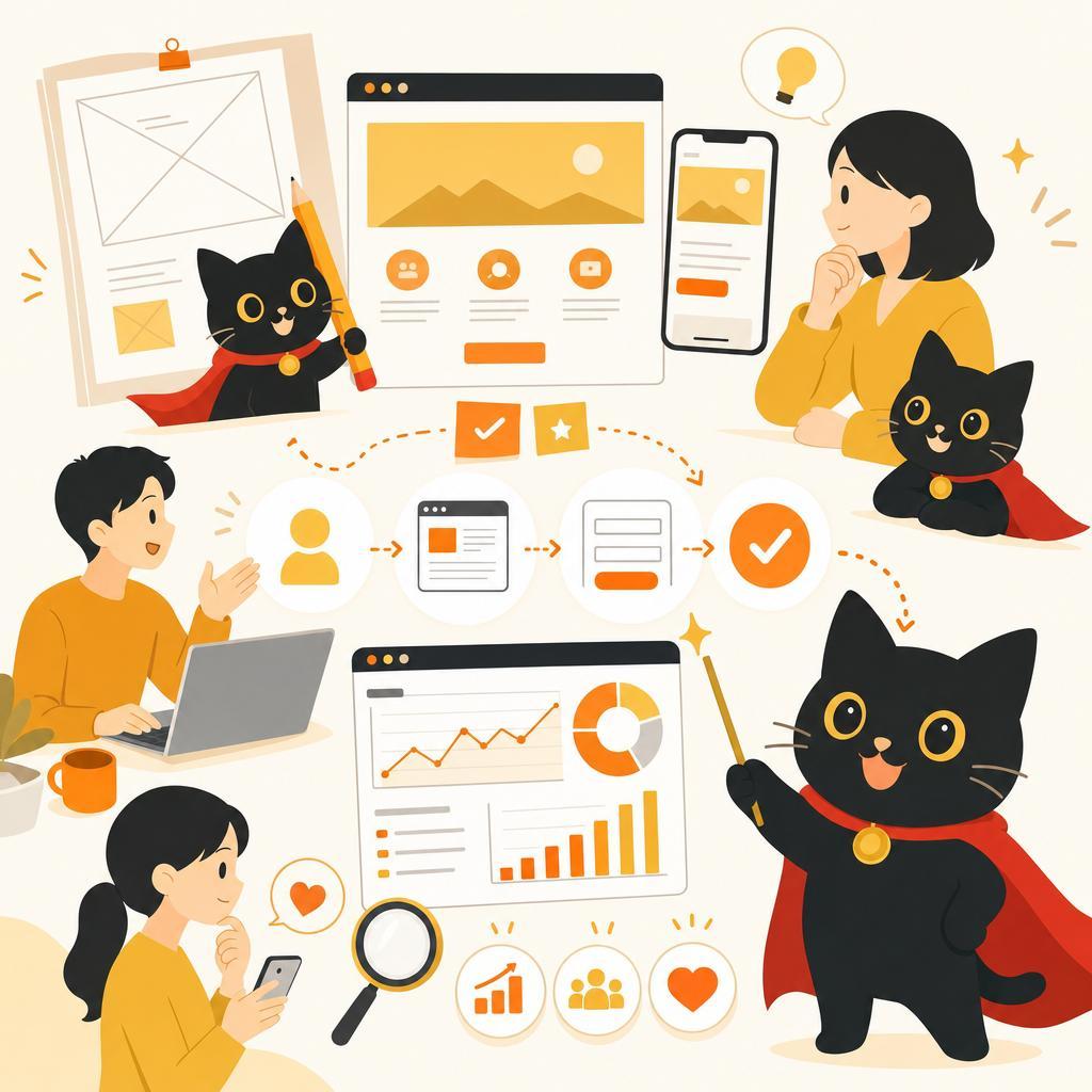 WEBサイトと集客導線の設計イメージ